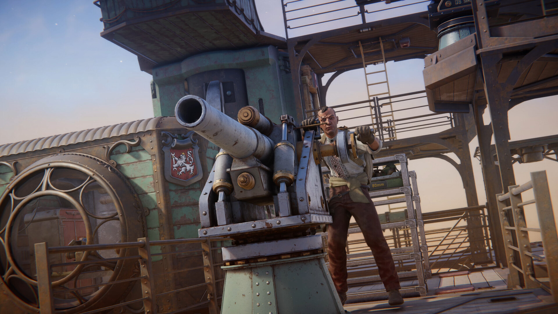 Official Steam screenshot showing crew combat pressure in SAND Raiders of Sophie.